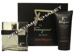 SALVATORE FERRAGAMO - F BLACK SET (M) 2 PCS